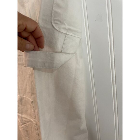 Dockers Womens Carpenter Pants High Straight Fit Linen Blend Size 33 - Picture 9 of 16